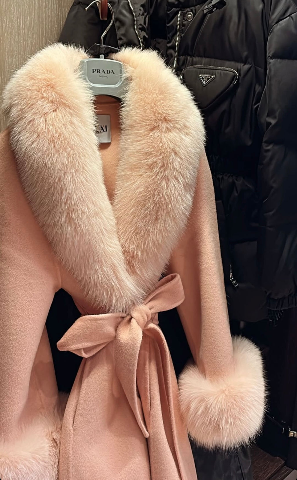 Cashmere belted coat