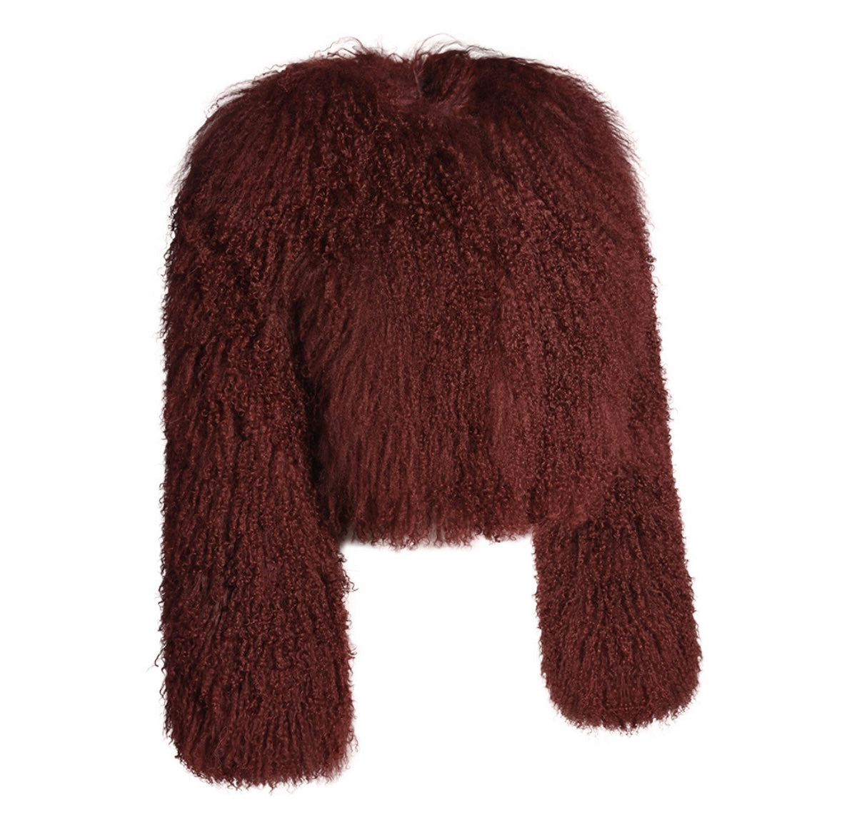 Aura Cropped Mongolian Fur Coat