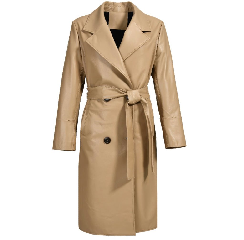 Leather Coat With Mongolian Fur
