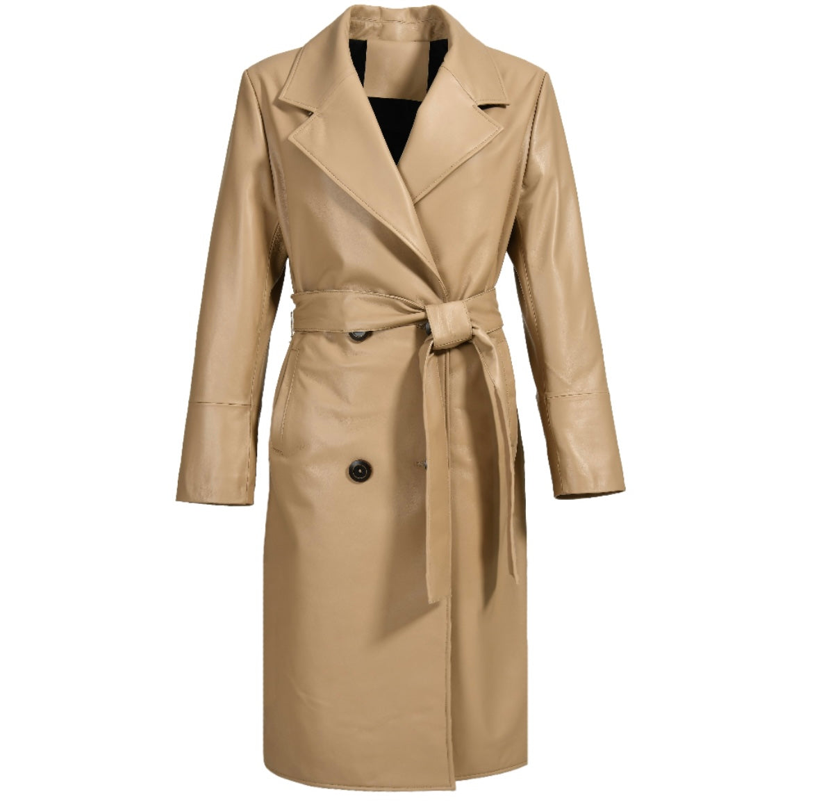 Leather Coat With Mongolian Fur