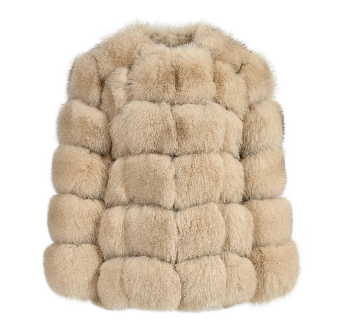 2 in 1 Fox Fur Coat