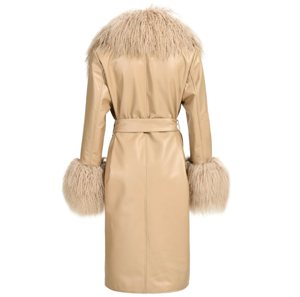 Leather Coat With Mongolian Fur