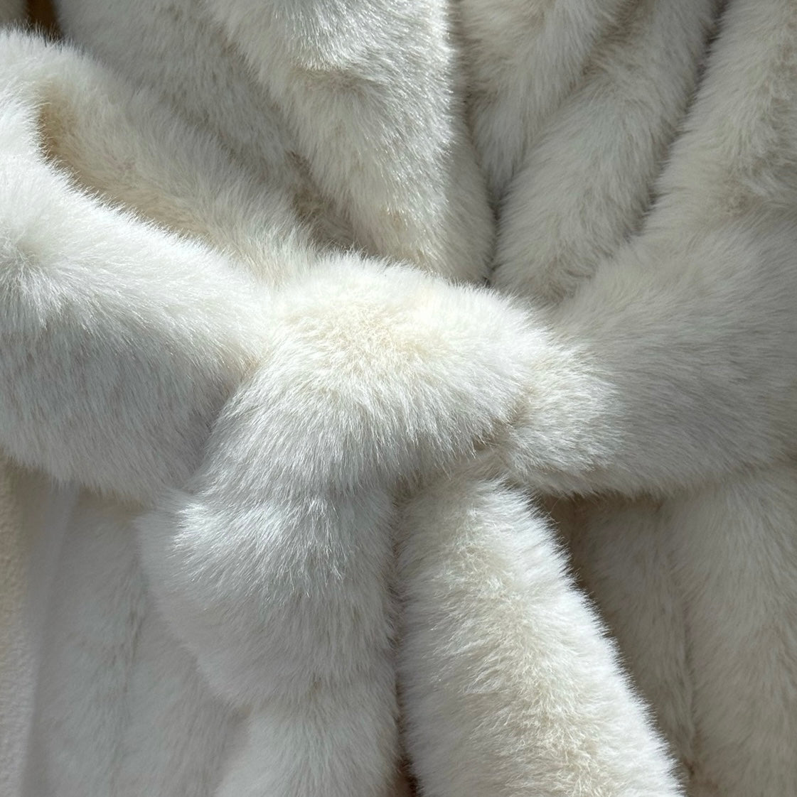 Faux Fur Belted Coat