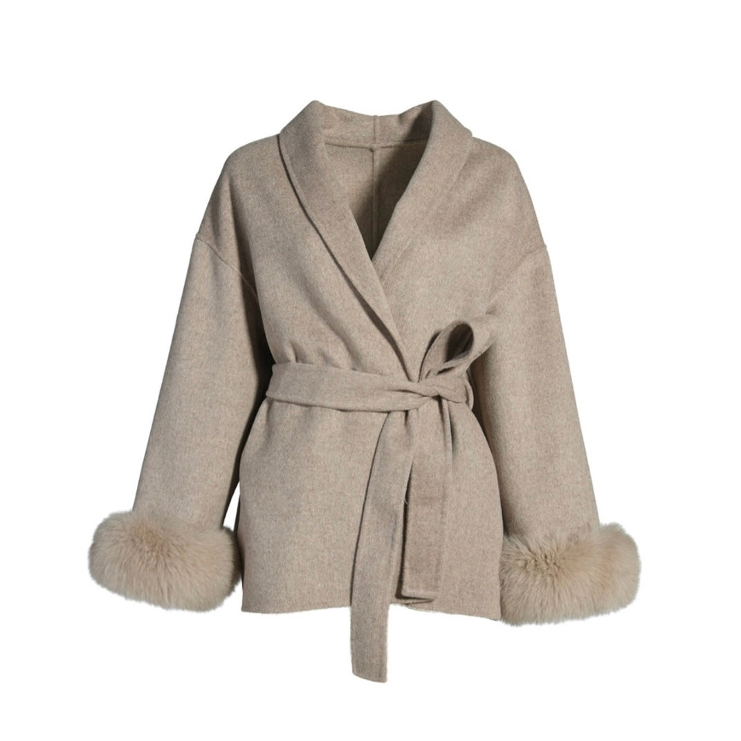 Aima Cashmere Belted Coat