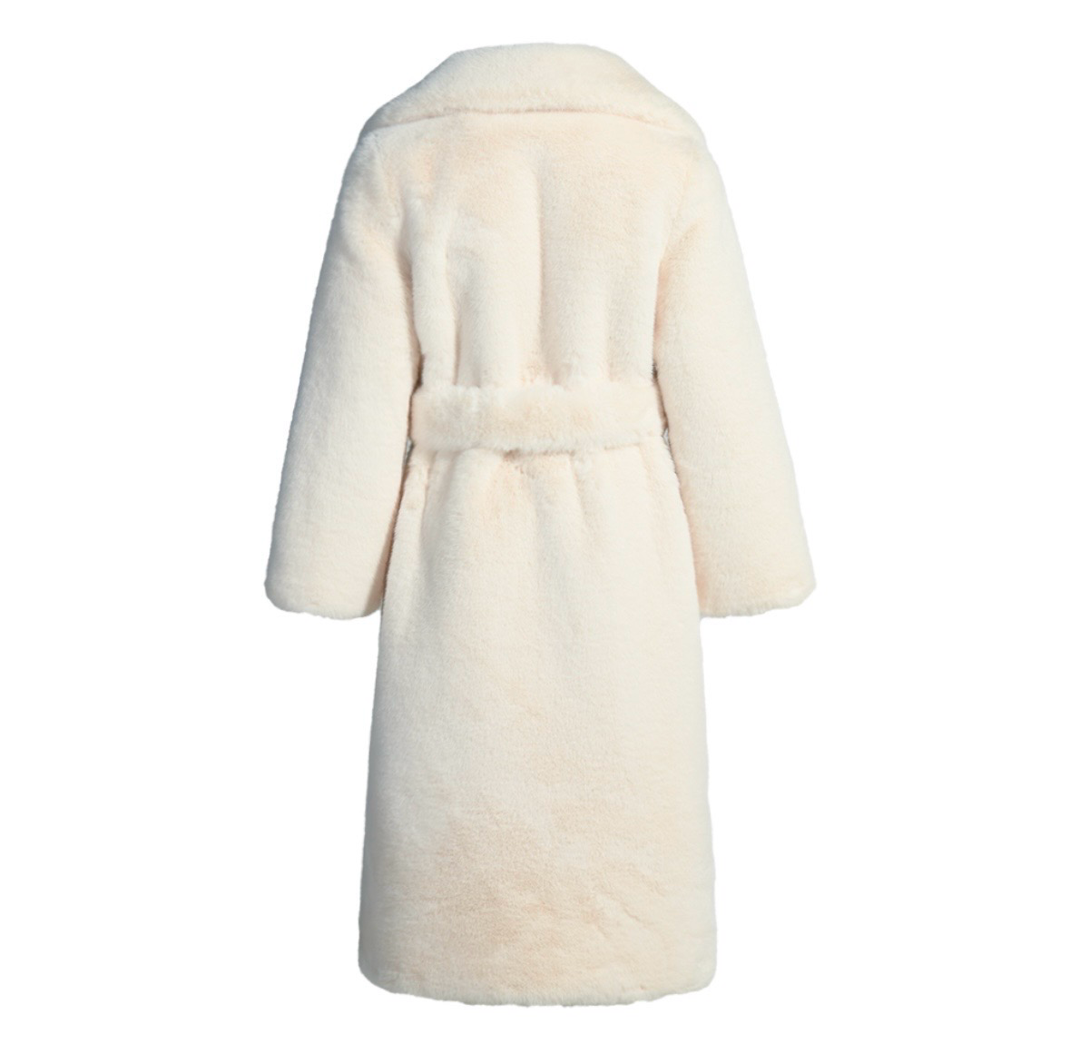 Faux Fur Belted Coat