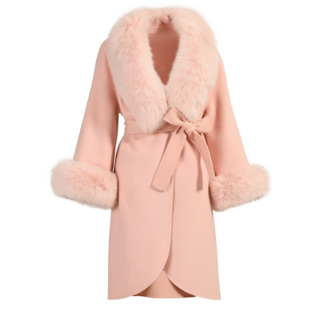Cashmere belted coat
