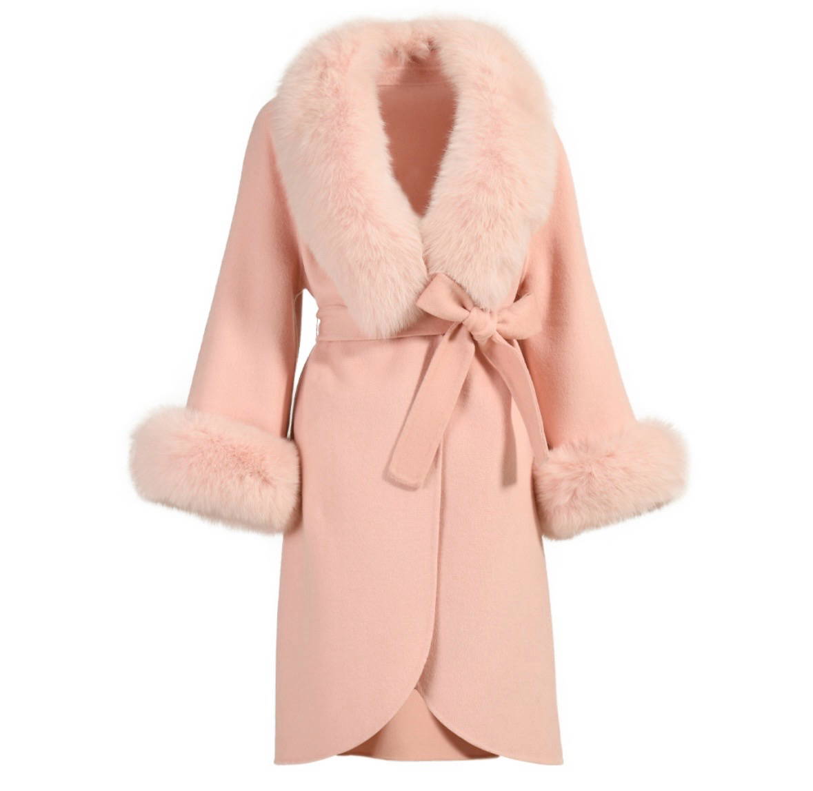 Cashmere belted coat