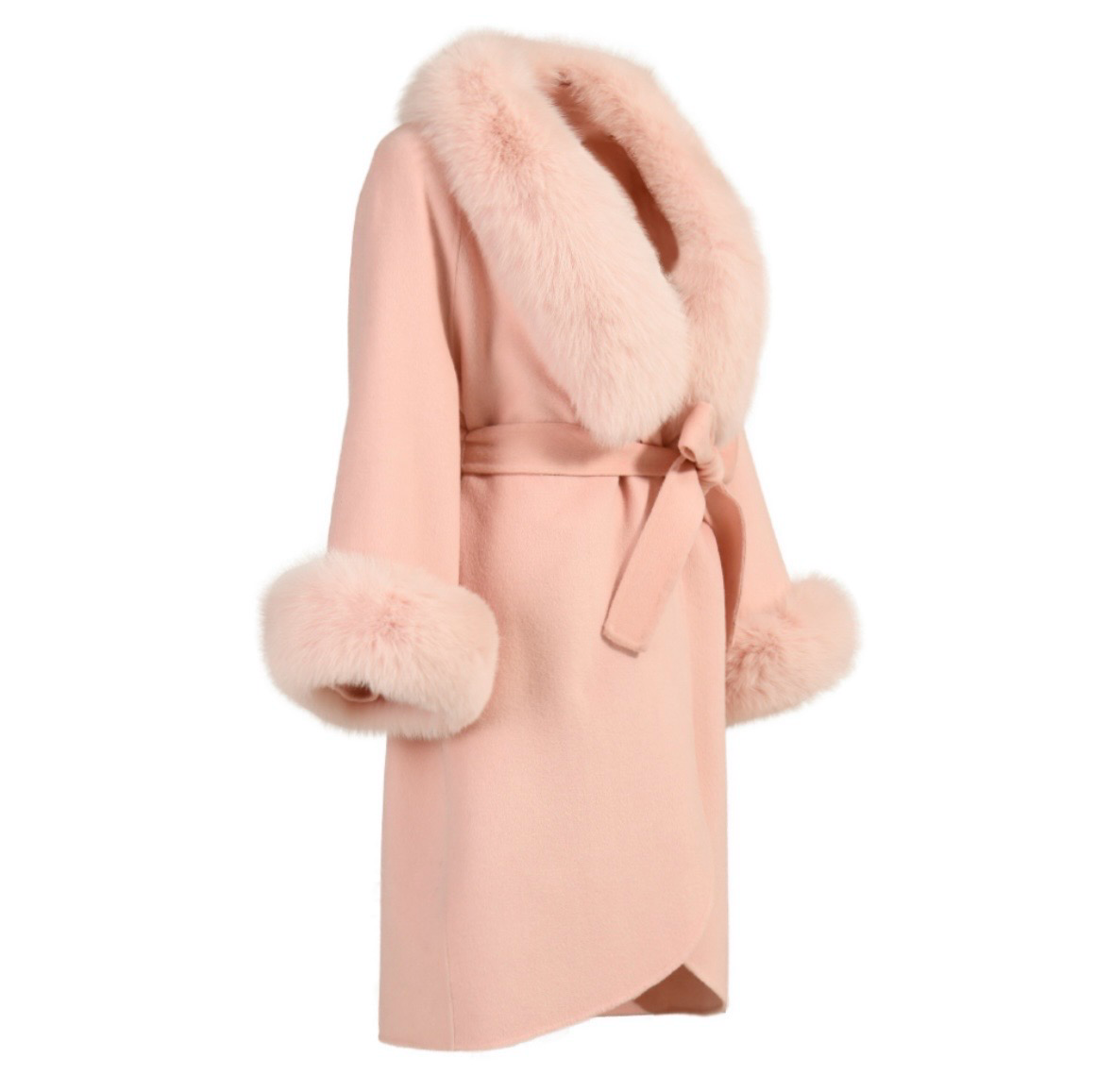 Cashmere belted coat