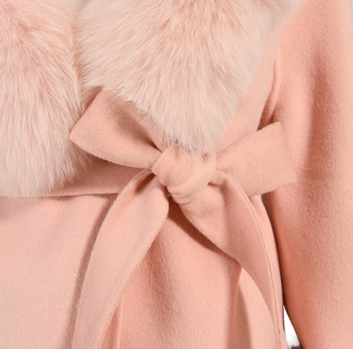 Cashmere belted coat