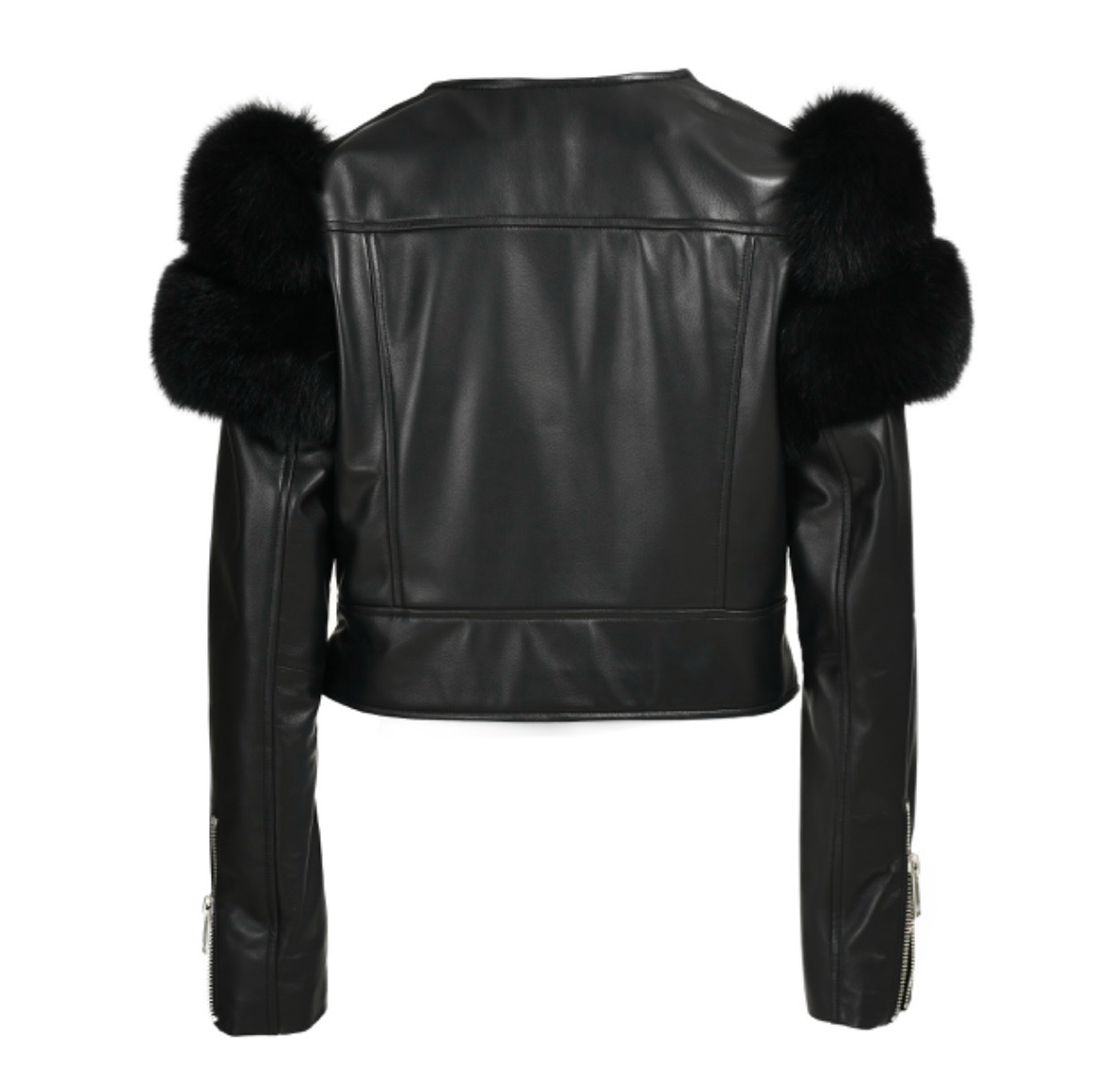 Cropped Leather Jacket